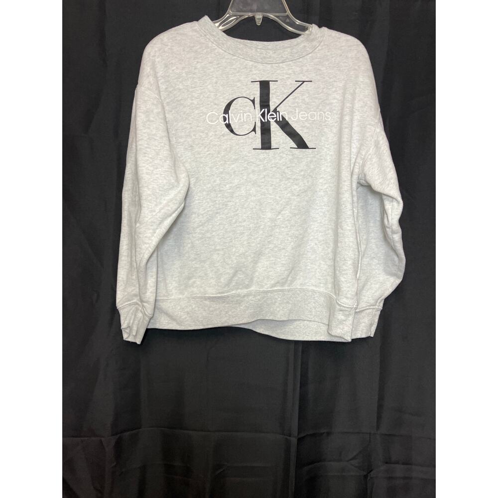Calvin Klein Jeans Monogram Logo Sweatshirt Size M Women's
